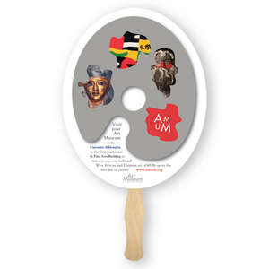 Custom Promotional Oval Thrifty Hand Fan