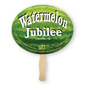 Custom Promotional Oval Shaped Thrifty Hand Fan