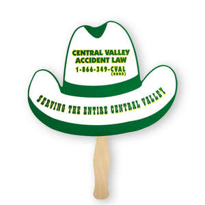 Custom Promotional Cowboy Hat Shaped Thrifty Hand Fan
