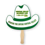 Customized Fans - Cowboy Hat Shaped Thrifty Hand Fan