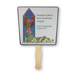 Imprinted Fans - Tapered Shaped Thrifty Hand Fan