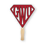 Promotional Fans - Gem Shaped Thrifty Hand Fan