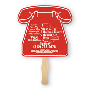 Custom Promotional Phone Shaped Thrifty Hand Fan