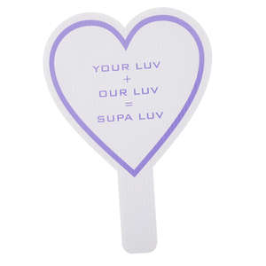 Custom Promotional Heart Plastic Hand Fan