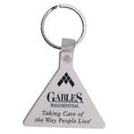 Business Standard Keychains - Triangle Soft Plastic Standard Key Chain 2-1/8"