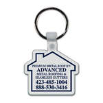 Logo Stock Keychains - House Soft Plastic Custom Key Chain 2"