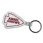 Customized Stock Keychains - Arrowhead Soft Plastic Custom Key Chain 2-1/2"