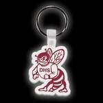 Imprinted Stock Keychains - Hornet Soft Plastic Custom Key Chain 2-1/4"