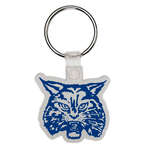 Logo Stock Keychains - Wildcat Head Soft Plastic Custom Key Chain 1-5/8"
