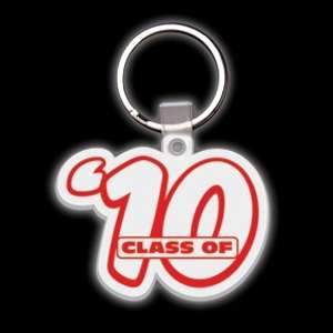 Custom Promotional Class of 2010 Soft Plastic Custom Key Chain 2-3/8"