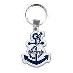 Promotional Stock Keychains - Anchor Soft Plastic Custom Key Chain 2-1/4"