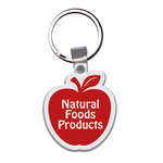 Customized Stock Keychains - Apple Soft Plastic Custom Key Chain 2"