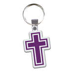 Promotional Promotional Products - Cross Soft Plastic Custom Key Chain 2-1/4"