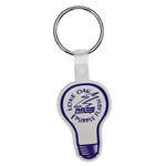Promotional Stock Keychains - Lightbulb Soft Plastic Custom Key Chain 2-1/4"