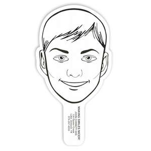 Custom Promotional Face Plastic Hand Fan