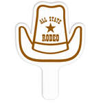Custom Fans - Cowboy Hat Plastic Hand Fan