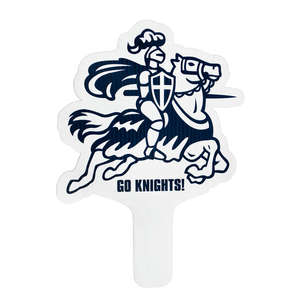 Custom Promotional Knight Plastic Hand Fan