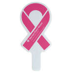 Promotional Fans - Awareness Ribbon Plastic Hand Fan