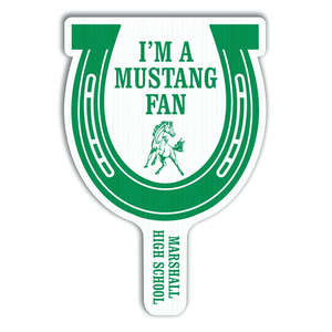 Custom Promotional Horseshoe Plastic Hand Fan