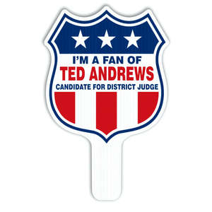 Custom Promotional Shield Plastic Hand Fan