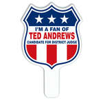 Promotional Fans - Shield Plastic Hand Fan