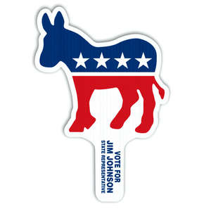 Custom Promotional Donkey Plastic Hand Fan