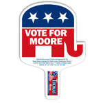 Personalized Fans - Elephant Plastic Hand Fan