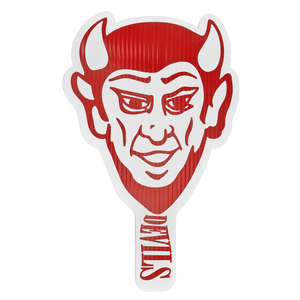 Custom Promotional Devil Plastic Hand Fan