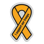 Imprinted Badges - Looped Ribbon Badge 1 3/8"x2-3/8"