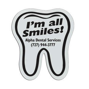 Custom Promotional Tooth Badge 2-3/8"x2-5/8"