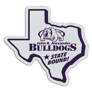 Custom Promotional Texas Badge 3-3/8"x3-1/8"