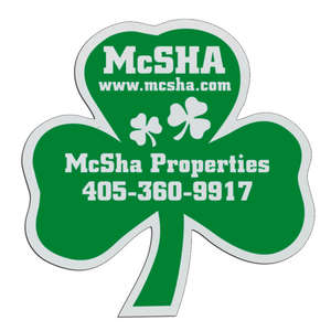 Custom Promotional Clover Badge 2-7/8"