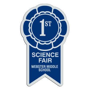 Custom Promotional Ribbon Badge 2"x3-1/2"