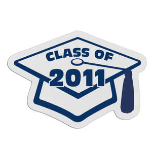 Custom Promotional Graduation Cap Badge 3-3/8"x2-3/8"