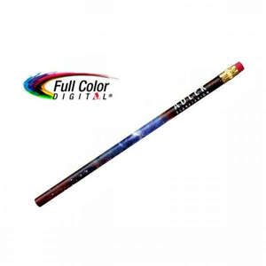 Custom Promotional Thrifty Pencil with Pink Eraser - Full Color 
