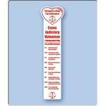 Customized Bookmarks - Heart Bookmark - 2" x 8" (Double Sided Lamination)