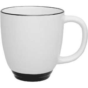 White Heartland Bistro Mug with Color Trim - 14oz