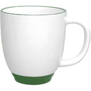 Custom Promotional White Heartland Bistro Mug with Color Trim - 14oz