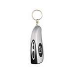 Customized Standard Keychains - Projection Clock Keyring - Silver