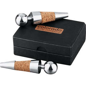 Custom Promotional Vineyard Twin Bottle Stoppers