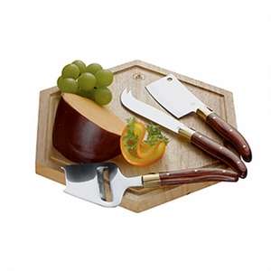 Custom Promotional Laguiole Cheese Board With Knives