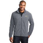 Port Authority Heather Microfleece Dark Full-Zip Jacket