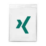 3-5/16" x 4-1/4" Printed Vertical Vinyl Pouch