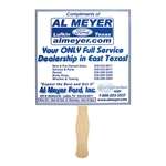 Square Shaped Hand Fan with Wood Handle