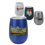 12 oz. Halcyon Stainless Steel Wine Glass - Full Color