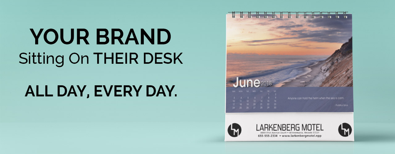 Custom desk calendars personalized with your logo inkhead