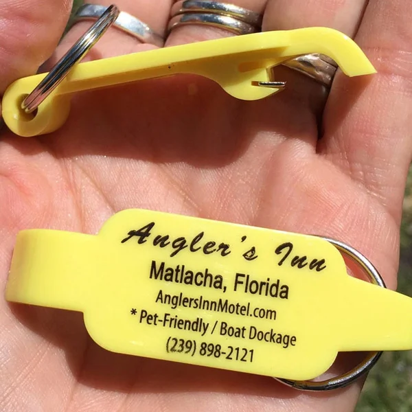 Wide Body Bottle Opener Key Tag