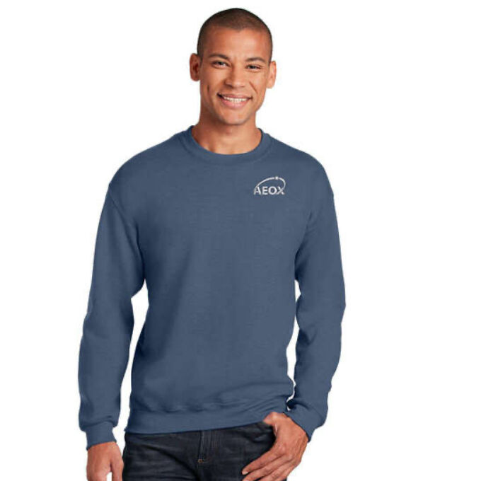 Man wearing custom long sleeve shirt