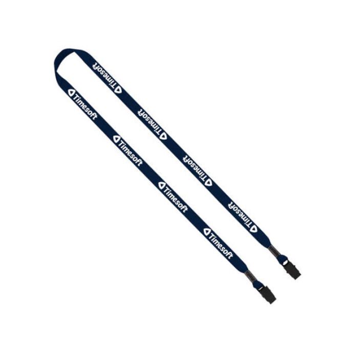 Lanyard with metal crimp