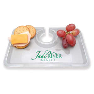 Custom Promotional Take-Two Snack and Wine Tray